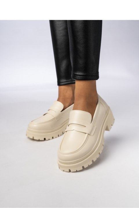 Damskie Mokasyny ? Kremowe MILANO BEIGE - Inello Inello Damskie Mokasyny ? Kremowe MILANO BEIGE - Inello Inello