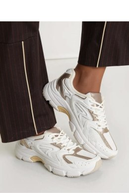 Damskie Sneakersy AURELIA WHITE/GOLD - Inello Inello
