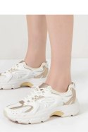 Damskie Sneakersy AURELIA WHITE/GOLD - Inello Inello Damskie Sneakersy AURELIA WHITE/GOLD - Inello Inello