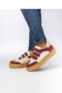 Damskie Sneakersy ? Bordowe AURORA WINE - Inello Inello Damskie Sneakersy ? Bordowe AURORA WINE - Inello Inello