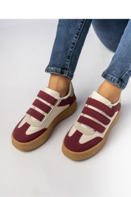 Damskie Sneakersy ? Bordowe AURORA WINE - Inello Inello
