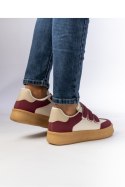 Damskie Sneakersy ? Bordowe AURORA WINE - Inello Inello Damskie Sneakersy ? Bordowe AURORA WINE - Inello Inello