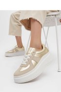 Damskie Sneakersy CITY CHIC GOLD - Inello Inello Damskie Sneakersy CITY CHIC GOLD - Inello Inello