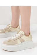 Damskie Sneakersy CITY CHIC GOLD - Inello Inello Damskie Sneakersy CITY CHIC GOLD - Inello Inello