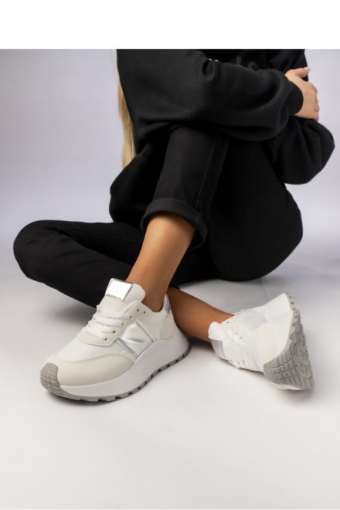 Damskie Sneakersy LIVIA WHITE - Inello Inello Damskie Sneakersy LIVIA WHITE - Inello Inello