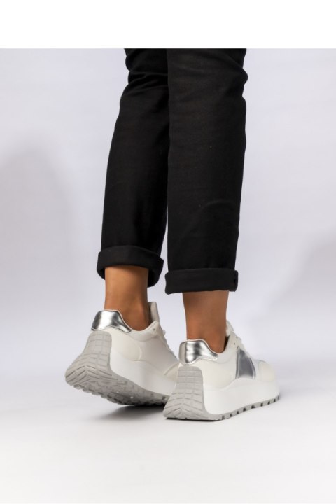 Damskie Sneakersy LIVIA WHITE - Inello Inello Damskie Sneakersy LIVIA WHITE - Inello Inello