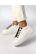 Damskie Sneakersy SAVANNAH WHITE/BLACK - Inello Inello Damskie Sneakersy SAVANNAH WHITE/BLACK - Inello Inello