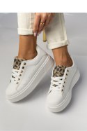 Damskie Sneakersy SAVANNAH WHITE/LEOPARD - Inello Inello Damskie Sneakersy SAVANNAH WHITE/LEOPARD - Inello Inello