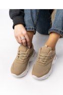 Damskie Sneakersy ZIRANA KHAKI - Inello Inello Damskie Sneakersy ZIRANA KHAKI - Inello Inello