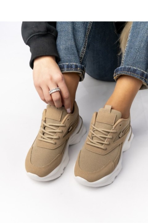 Damskie Sneakersy ZIRANA KHAKI - Inello Inello Damskie Sneakersy ZIRANA KHAKI - Inello Inello