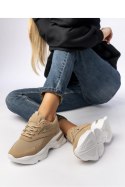 Damskie Sneakersy ZIRANA KHAKI - Inello Inello Damskie Sneakersy ZIRANA KHAKI - Inello Inello