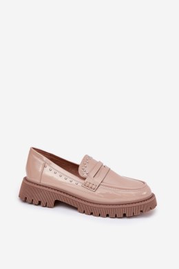 Mokasyny Model Nallae W-28 Beige - Step in style Step in style