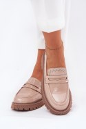 Mokasyny Model Nallae W-28 Beige - Step in style Step in style Mokasyny Model Nallae W-28 Beige - Step in style Step in style