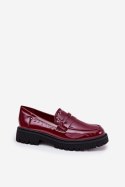 Mokasyny Model Nallae W-28 Bordo - Step in style Step in style Mokasyny Model Nallae W-28 Bordo - Step in style Step in style