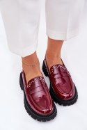 Mokasyny Model Nallae W-28 Bordo - Step in style Step in style Mokasyny Model Nallae W-28 Bordo - Step in style Step in style