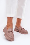 Mokasyny Model Seftass W-2 Khaki - Step in style Step in style Mokasyny Model Seftass W-2 Khaki - Step in style Step in style
