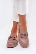 Mokasyny Model Seftass W-2 Khaki - Step in style Step in style Mokasyny Model Seftass W-2 Khaki - Step in style Step in style