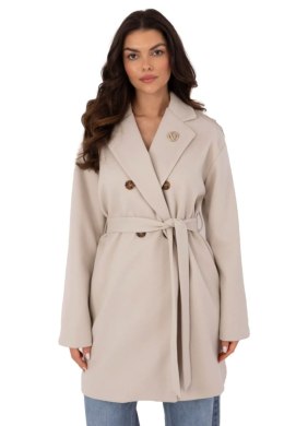 Płaszcz Damski Model TW-PL-BI-28987.85 Light Beige - Och Bella Och Bella