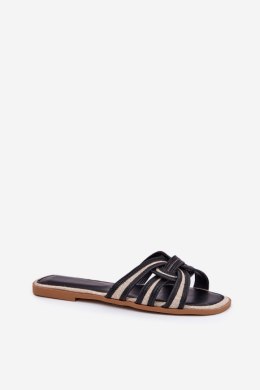 Sandał Klapki Model Acimine 0739-CLA-1 Black - Step in style Step in style