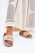 Sandał Klapki Model Morisela M538 Beige - Step in style Step in style Sandał Klapki Model Morisela M538 Beige - Step in style Step in style