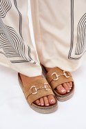 Sandał Klapki Model Morisela M538 Camel - Step in style Step in style Sandał Klapki Model Morisela M538 Camel - Step in style Step in style