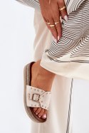 Sandał Klapki Model Nusithia M550 Beige - Step in style Step in style Sandał Klapki Model Nusithia M550 Beige - Step in style Step in style