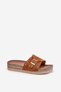 Sandał Klapki Model Nusithia M550 Camel - Step in style Step in style Sandał Klapki Model Nusithia M550 Camel - Step in style Step in style