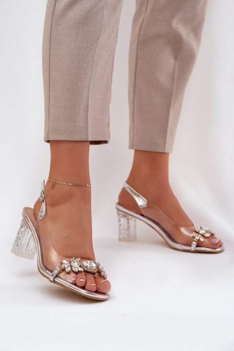Sandały Model DA MR38-444 Silver - Step in style Step in style Sandały Model DA MR38-444 Silver - Step in style Step in style