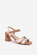 Sandały Model DA MR38-570 Beige - Step in style Step in style Sandały Model DA MR38-570 Beige - Step in style Step in style
