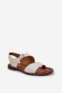 Sandały Model Zazoo 3014 Złoty Przecierany - Step in style Step in style