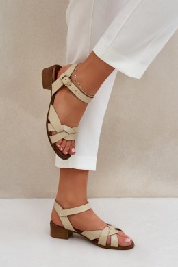 Sandały Model Zazoo 40372 Light Beige - Step in style Step in style
