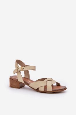 Sandały Model Zazoo 40372 Light Beige - Step in style Step in style