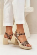 Sandały Model Zazoo 40386 Panterka Brown/Beige - Step in style Step in style Sandały Model Zazoo 40386 Panterka Brown/Beige - Step in style Step in style