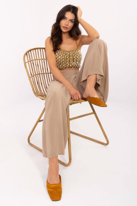 Spodnie Damskie Model TW-SP-BI-3069.94 Brown - Och Bella Och Bella Spodnie Damskie Model TW-SP-BI-3069.94 Brown - Och Bella Och Bella