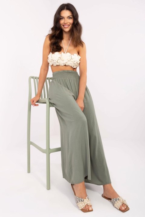 Spodnie Damskie Model TW-SP-BI-3069.94 Khaki - Och Bella Och Bella Spodnie Damskie Model TW-SP-BI-3069.94 Khaki - Och Bella Och Bella