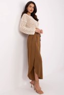 Spodnie Damskie Model TW-SP-BI-81378.24P Light Brown - Och Bella Och Bella Spodnie Damskie Model TW-SP-BI-81378.24P Light Brown - Och Bella Och Bella