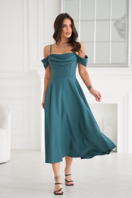 Sukienka Model 325-13 Bottle Green - Bicotone Bicotone