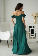 Sukienka Model 330-13 Bottle Green - Bicotone Bicotone Sukienka Model 330-13 Bottle Green - Bicotone Bicotone