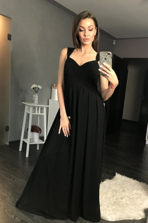 Sukienka Wieczorowa Model 17768 Black - YourNewStyle YourNewStyle Sukienka Wieczorowa Model 17768 Black - YourNewStyle YourNewStyle