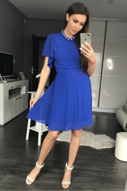 Sukienka Wizytowa Model 17798 Cobalt - YourNewStyle YourNewStyle