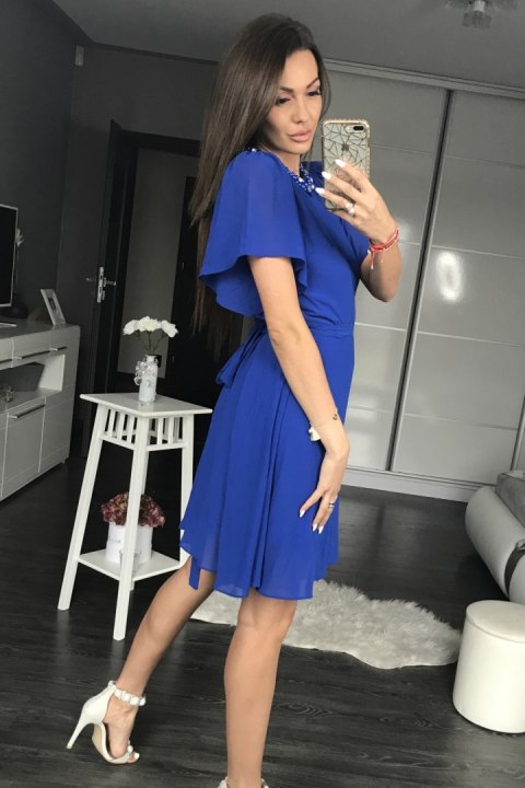 Sukienka Wizytowa Model 17798 Cobalt - YourNewStyle YourNewStyle Sukienka Wizytowa Model 17798 Cobalt - YourNewStyle YourNewStyle