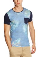 T-shirt Męski Model 17163 Blue/Navy - YourNewStyle YourNewStyle T-shirt Męski Model 17163 Blue/Navy - YourNewStyle YourNewStyle