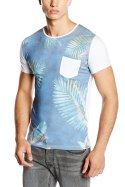 Tshirt Męski Model 17162 Blue/White - YourNewStyle YourNewStyle Tshirt Męski Model 17162 Blue/White - YourNewStyle YourNewStyle