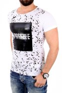 Tshirt Męski Model 17179 White - YourNewStyle YourNewStyle Tshirt Męski Model 17179 White - YourNewStyle YourNewStyle