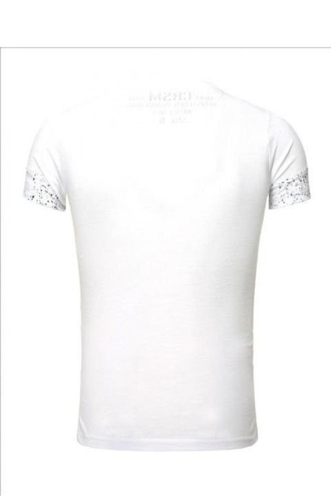 Tshirt Męski Model 17182 White - YourNewStyle YourNewStyle Tshirt Męski Model 17182 White - YourNewStyle YourNewStyle
