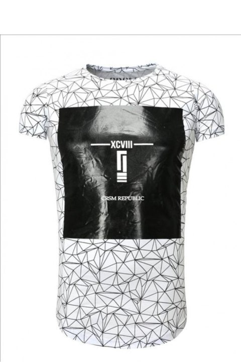 Tshirt Męski Model 17185 White - YourNewStyle YourNewStyle Tshirt Męski Model 17185 White - YourNewStyle YourNewStyle