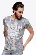 Tshirt Męski Model 17186 Multicolor - YourNewStyle YourNewStyle Tshirt Męski Model 17186 Multicolor - YourNewStyle YourNewStyle