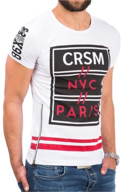 Tshirt Męski Model 17187 White - YourNewStyle YourNewStyle