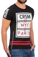 Tshirt Męski Model 17188 Black - YourNewStyle YourNewStyle