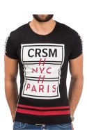 Tshirt Męski Model 17188 Black - YourNewStyle YourNewStyle